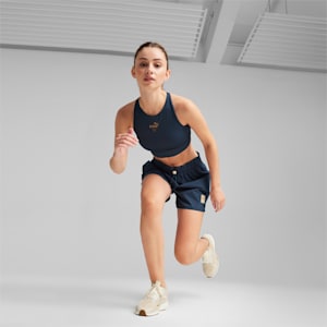 Shorts para correr de 4" para mujer PUMA x First Mile, Club Navy, extralarge